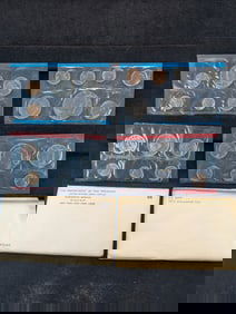 1972 and 1973 UNC United States Mint Coin Sets  OGP