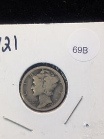 1921 Mercury Dimes