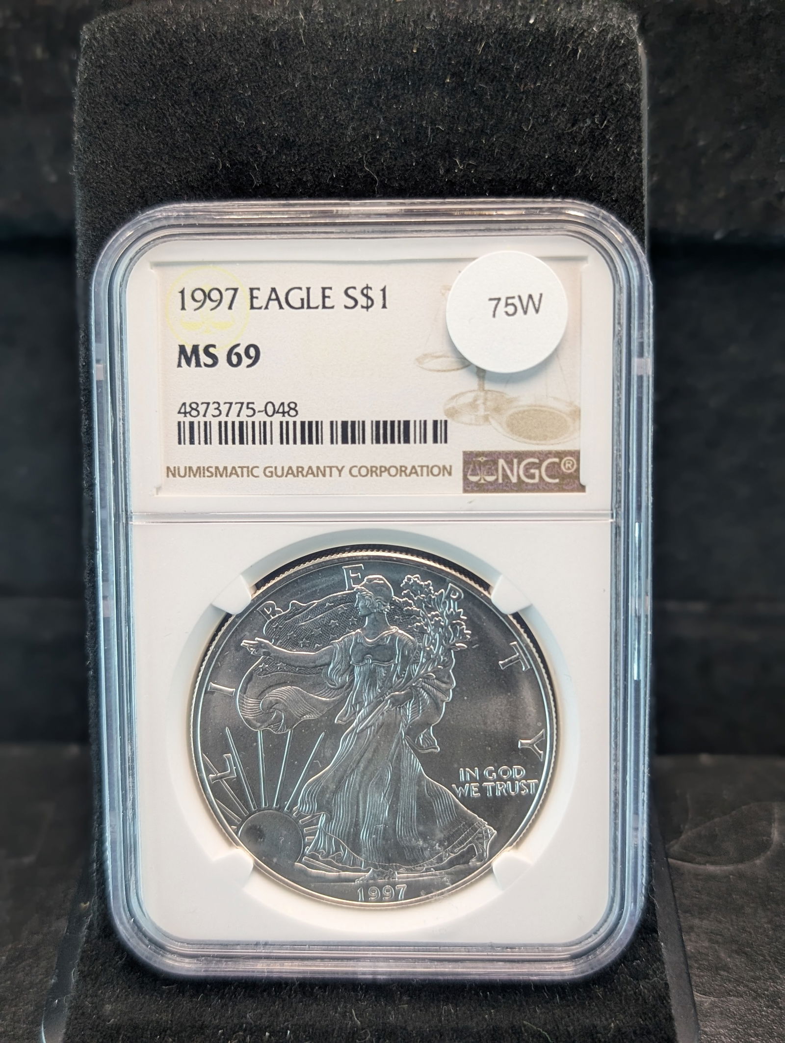 1997 American Silver Eagle Graded By NGC MS 69 (1 of 3)