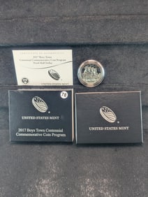 2017 S Boy's Town Centennial Commemorative Proof Half Dollar OGP