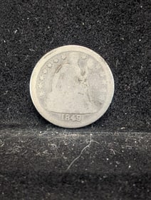 1849 Seated Liberty Dime