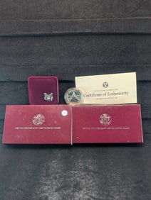 1988-S U.S. Olympiad One Dollar Silver Coin With COA & OGP