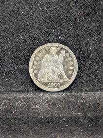 1858 Seated Liberty Dime