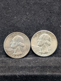 1955 P&D Washington Quarters, 90% Silver