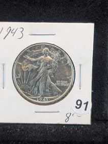 1943 P Walking Liberty Half Dollar Very Nice Coin