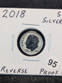 2018 S Silver Reverse Proof Roosevelt Dime
