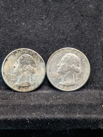 1960 P&D Washington Quarters, 90% Silver
