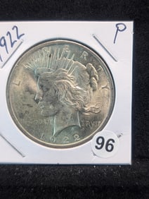 1922 P Silver Peace Dollar Very Nice Coin