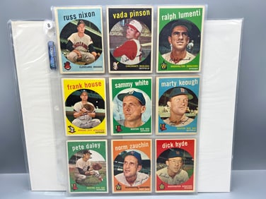Lot of (26) 1959 Topps Baseball Cards - Varying Conditions