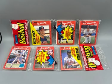 Lot of (2) 1990 Donruss Baseball Unopened Rack Packs