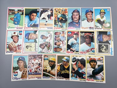 Lot of 20 - 1978 Topps Baseball HOF's