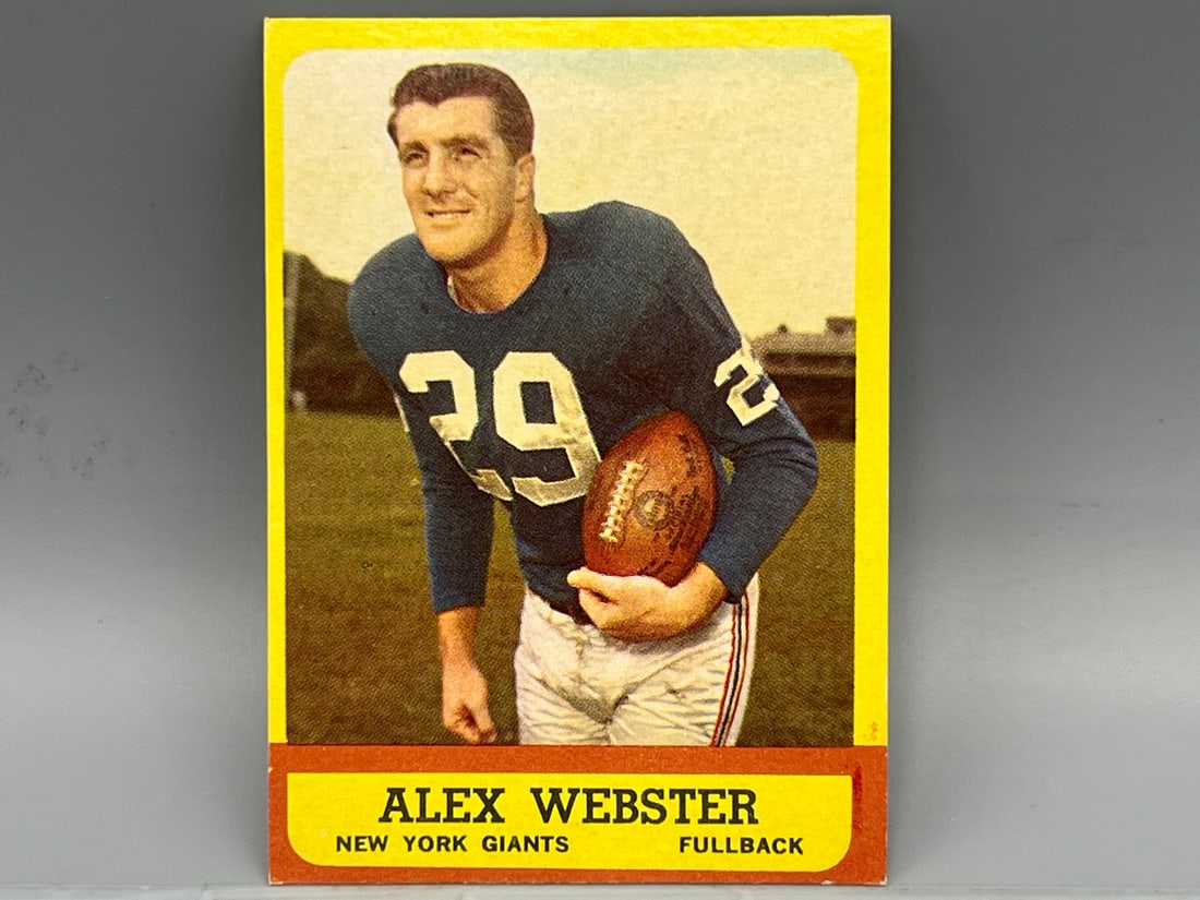 1963 Topps Alex Webster SP #51: 1963 Topps Alex Webster SP #51