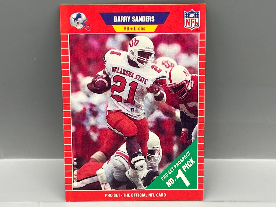 1989 Pro Set Barry Sanders RC #494: 1989 Pro Set Barry Sanders RC #494