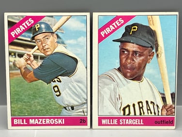 1966 Topps Bill Mazeroski #210 & Willie Stargell #255