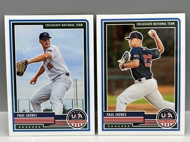 2023 Panini USA Baseball Stars & Stripes Paul Skenes RC #80 & RC #87