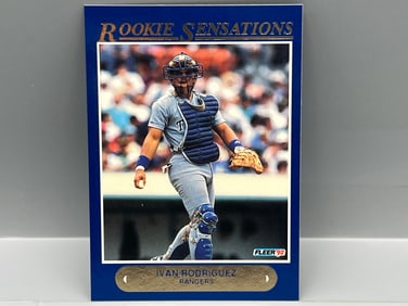 1992 Fleer Ivan Rodriguez Rookie Sensations #12