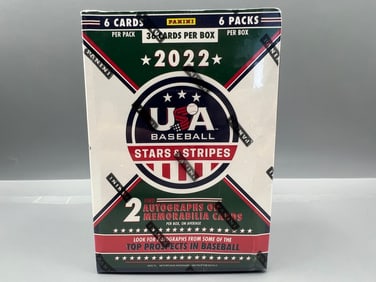 2022 Panini USA Stars And Stripes Baseball Sealed Blaster Box - Possible Jackson Holliday Autos