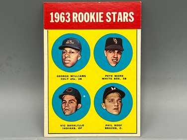 1963 Topps Williams/Ward/DaValillo/Roof RC #324