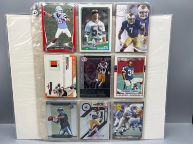 Lot of (18) Assorted Football Rookie Cards - Drake Maye, Brian Bosworth
