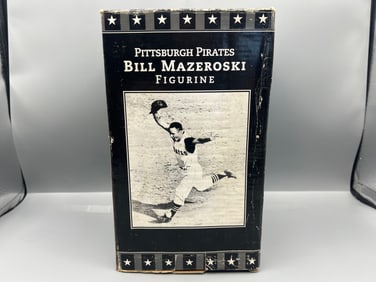 2005 Highmark Bill Mazeroski Pittsburgh Pirates Baseball 1960 Home Run NIB Figurine In Original Box