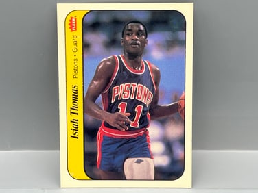 1986 Fleer Isiah Thomas RC Sticker #10