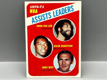 1971-72 Topps Assists Leaders Van Lier/Robertson/West #143