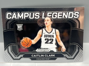 2024 Panini Prizm Draft Picks Caitlin Clark Campus Legends RC #5