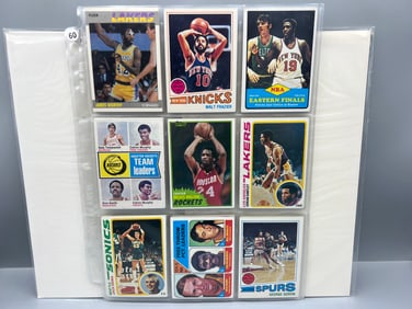 Lot of (27) Assorted Vintage Basketball Cards W/ Many Stars - Varying Conditions