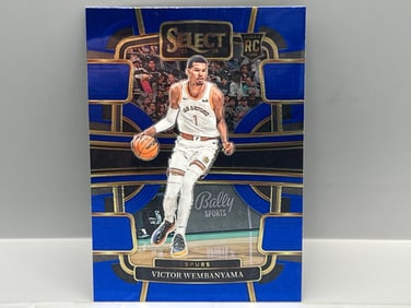 2023-24 Panini Select Victor Wembanyama Blue Retail RC #87