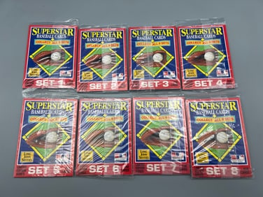 1990 Starline Long John Silver's Baseball Complete Sets #1 Through #8 - Full Series