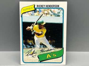 1980 Topps Rickey Henderson RC #482