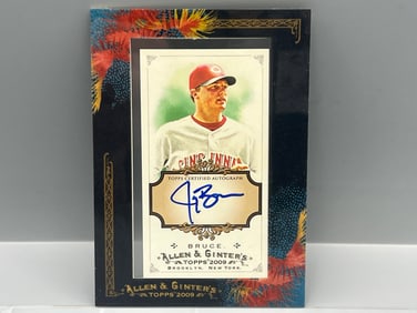 2009 Topps Allen And Ginter Jay Bruce Mini Framed Auto #AGA-JB