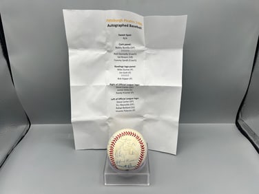 1988 Pittsburgh Pirates Baseball Team Signed Ball W/ Bobby Bonilla & Sid Bream - No COA