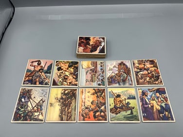 1950 Bowman Wild Man 1st Series Non-Sports Near Complete Set - Missing 5 Cards - 31/36 Cards - John