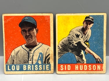1948-49 Leaf Lou Brissie RC #31 & Sid Hudson #84