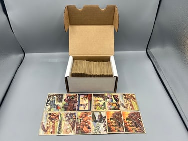 Box of (220+) 1949 Bowman Wild West Non-Sports Trading Cards W/ Many Duplicates - Varying Conditions