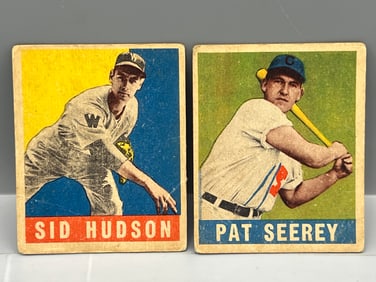 1948-49 Leaf Sid Hudson #84 & Pat Seery RC #73