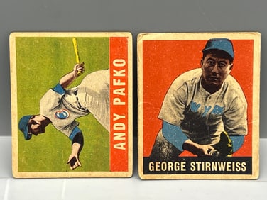 1948-49 Leaf Andy Pafko RC #125 & George Stirnweiss #95