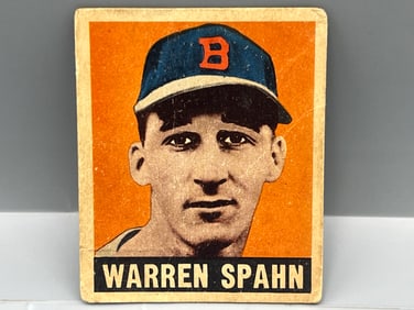 1948-49 Leaf Warren Spahn RC #32