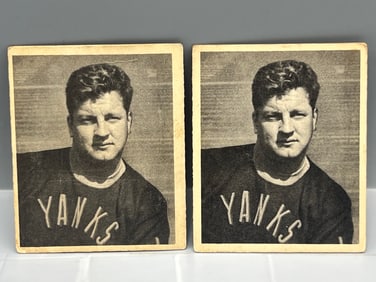 Lot of (2) 1948 Bowman Francis (Fritz) Barzilauskas RCs #92 - WWII POW