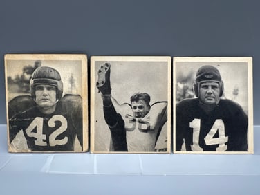 Lot of (3) 1948 Bowman Football Cards - Varying Conditions - #94, #97, & #103