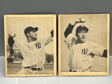 1948 Bowman Billy Johnson RC #33 & George Stirnweiss RC #35