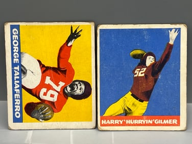 1948 Leaf George Taliaferro RC #20 & Harry Gilmer RC #18