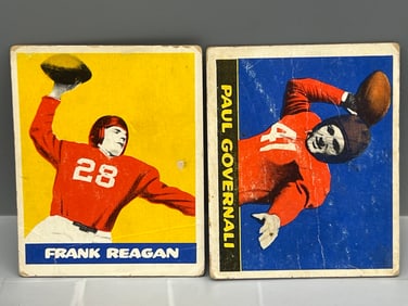 1948 Leaf Frank Reagan RC #48 & Paul Governali RC #30