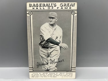 1948 Baseball's Greats Hall of Fame Exhibits Honus Wagner