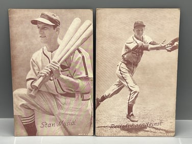 1947-66 Exhibits Stan Musial & Red Schoendienst