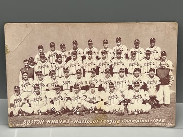 1947-66 Exhibits 48' Boston Braves World Champions - Warren Spahn