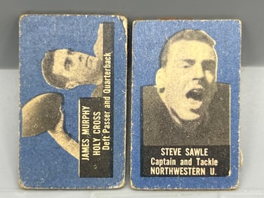 1949-50 Topps Felt Backs James Murphy RC #60 & Steve Sawle RC #72
