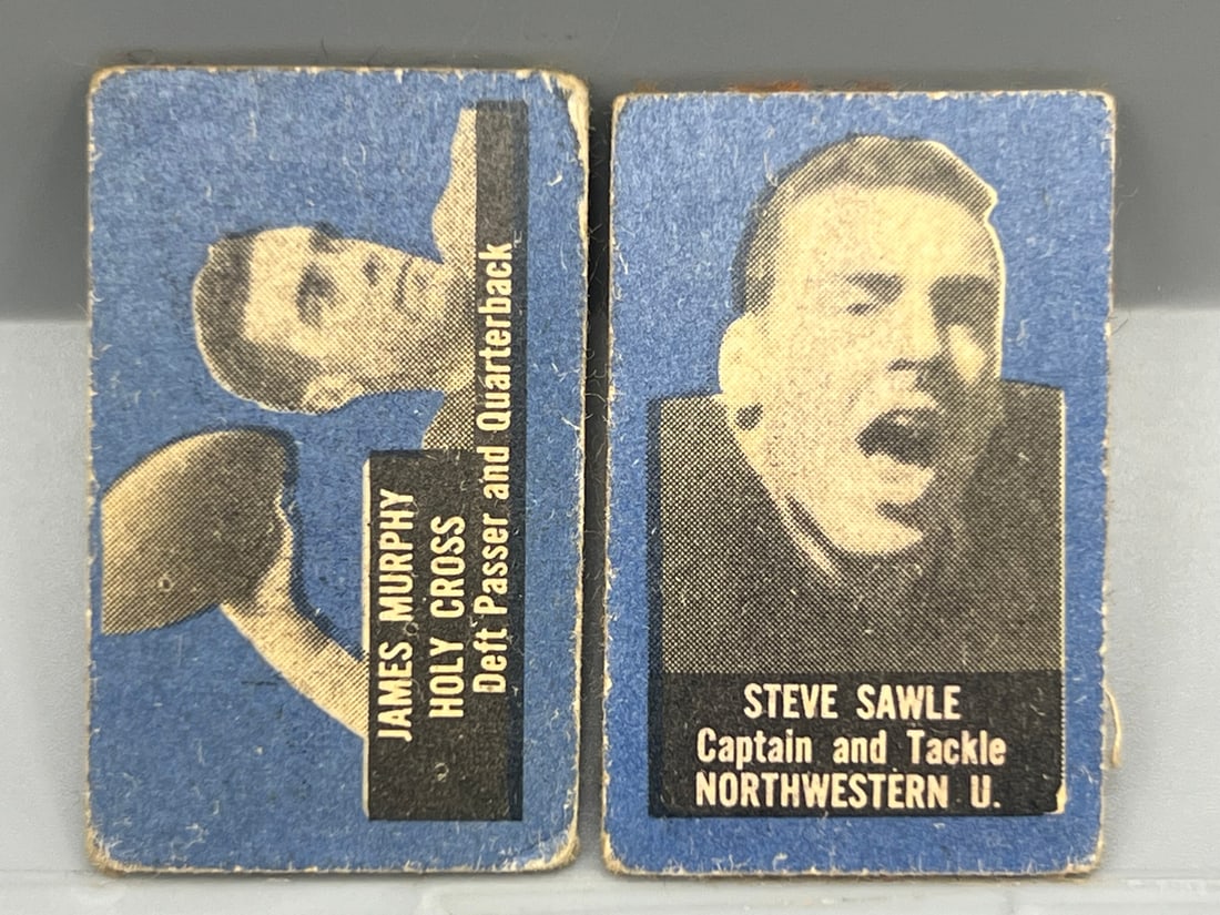 1949-50 Topps Felt Backs James Murphy RC #60 & Steve Sawle RC #72: 1949-50 Topps Felt Backs James Murphy RC #60 & Steve Sawle RC #72
