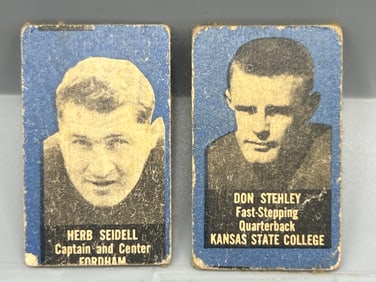 1949-50 Topps Felt Backs Herb Seidell RC #74 & Don Stehley RC #80